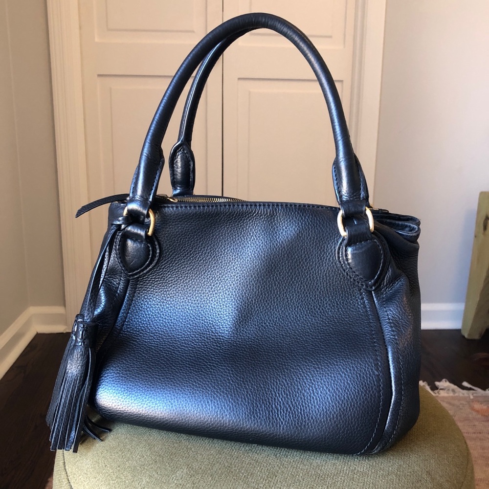 JCrew Black Leather Purse
